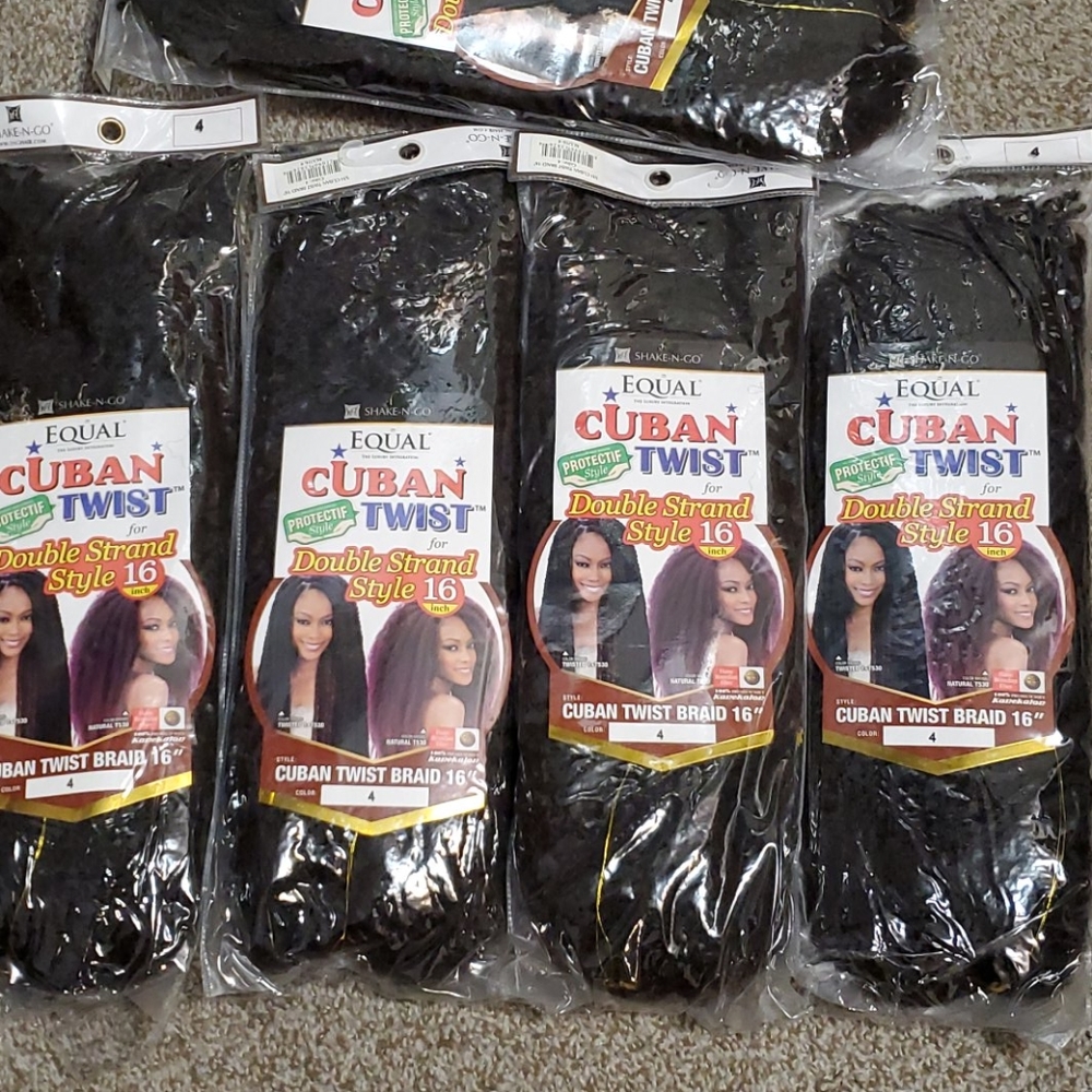 Shake n Go Cuban twist hair